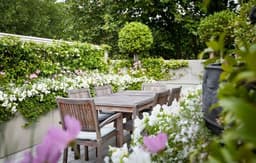 House with gardens and  yard