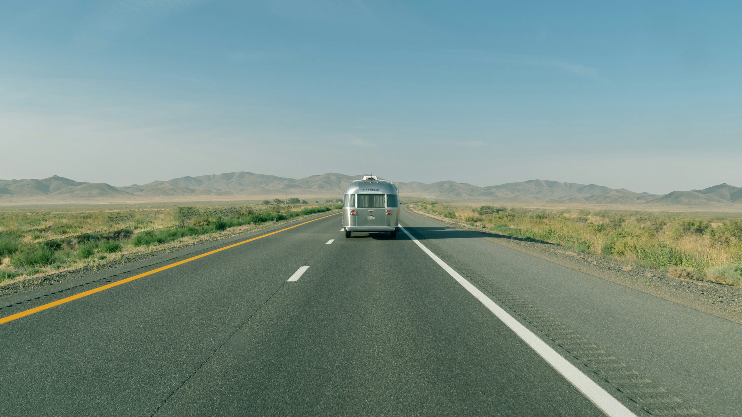 Airstream RV Rental on road