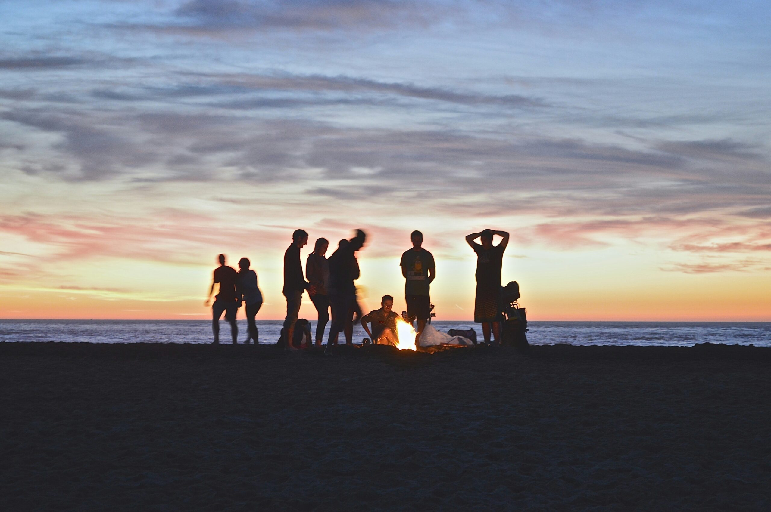 beach bonfire