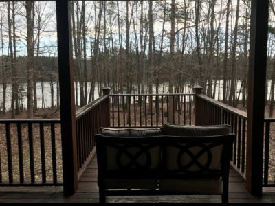 Majestic Lakefront Log Cabin in the NC High Plains